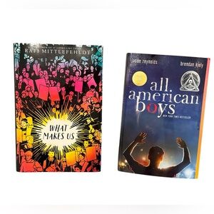 Colorful Book Set: 'What Makes Us' and 'All American Boys'